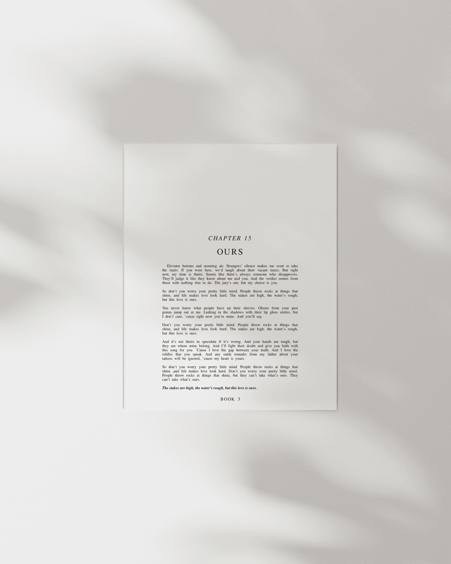 The Speak Now Chapter Art Prints