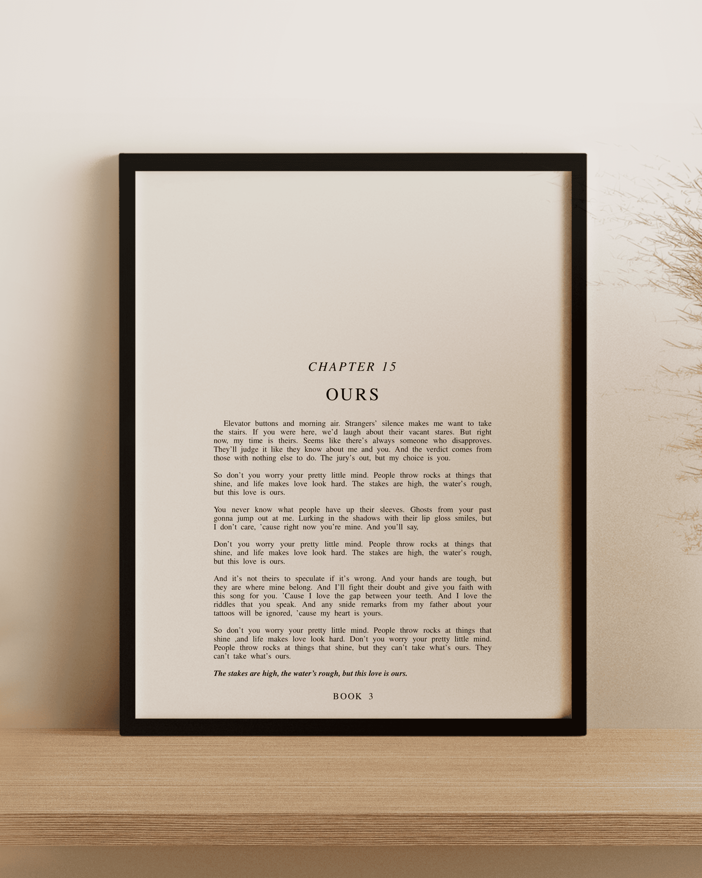 The Speak Now Chapter Art Prints