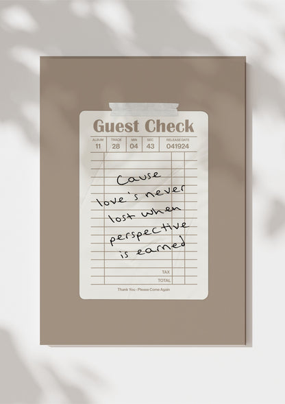 TTPD Guest Check Print