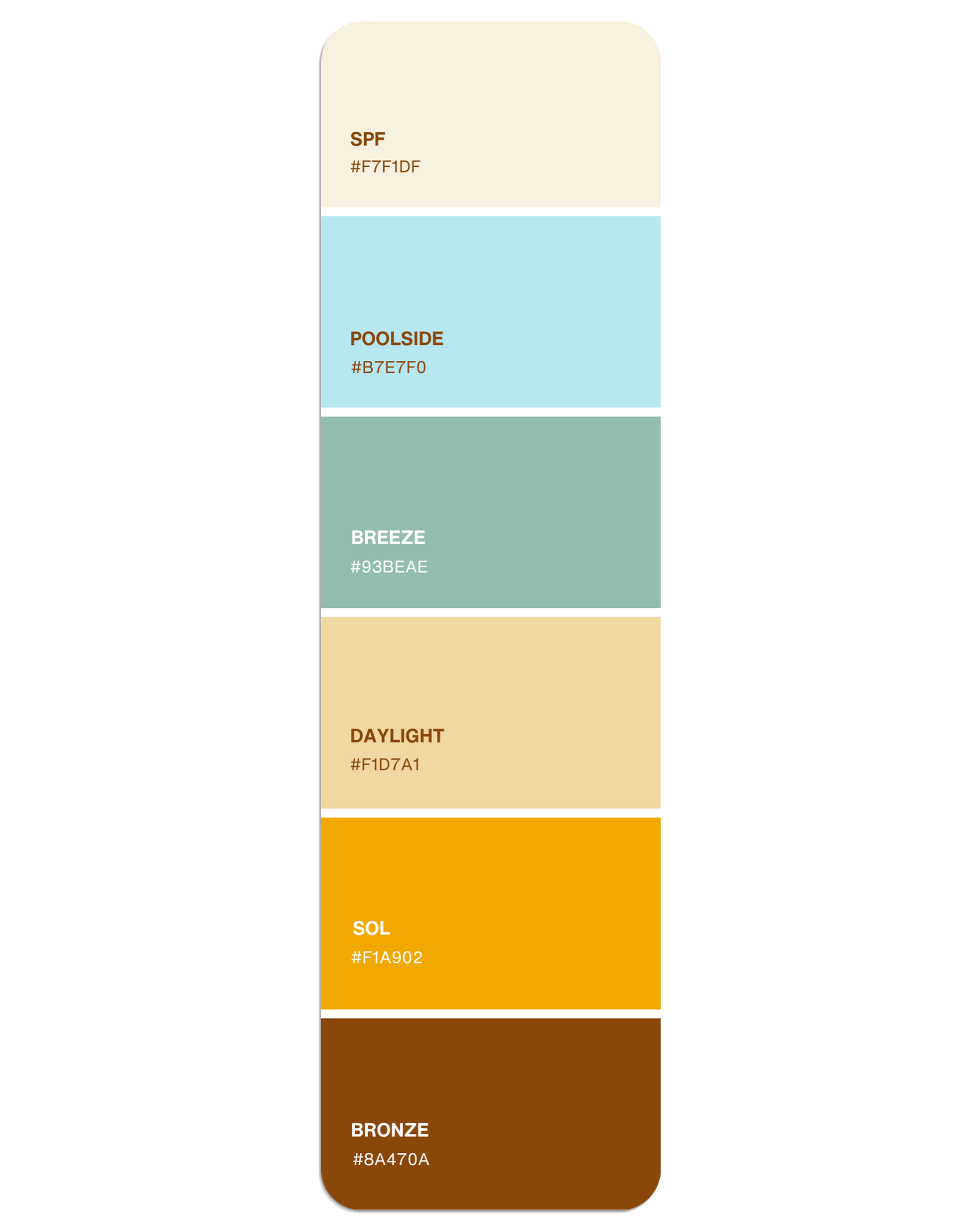 Summer Paint Swatch Bookmark