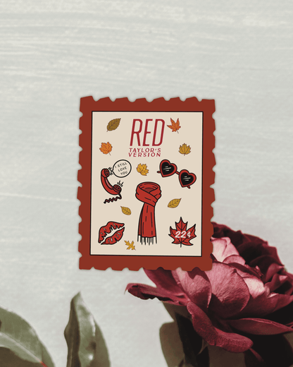 Red Stamp Sticker