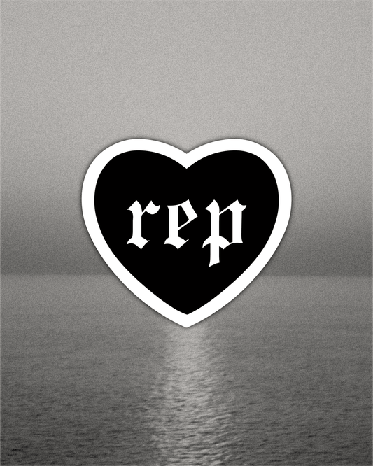 Rep Heart Sticker