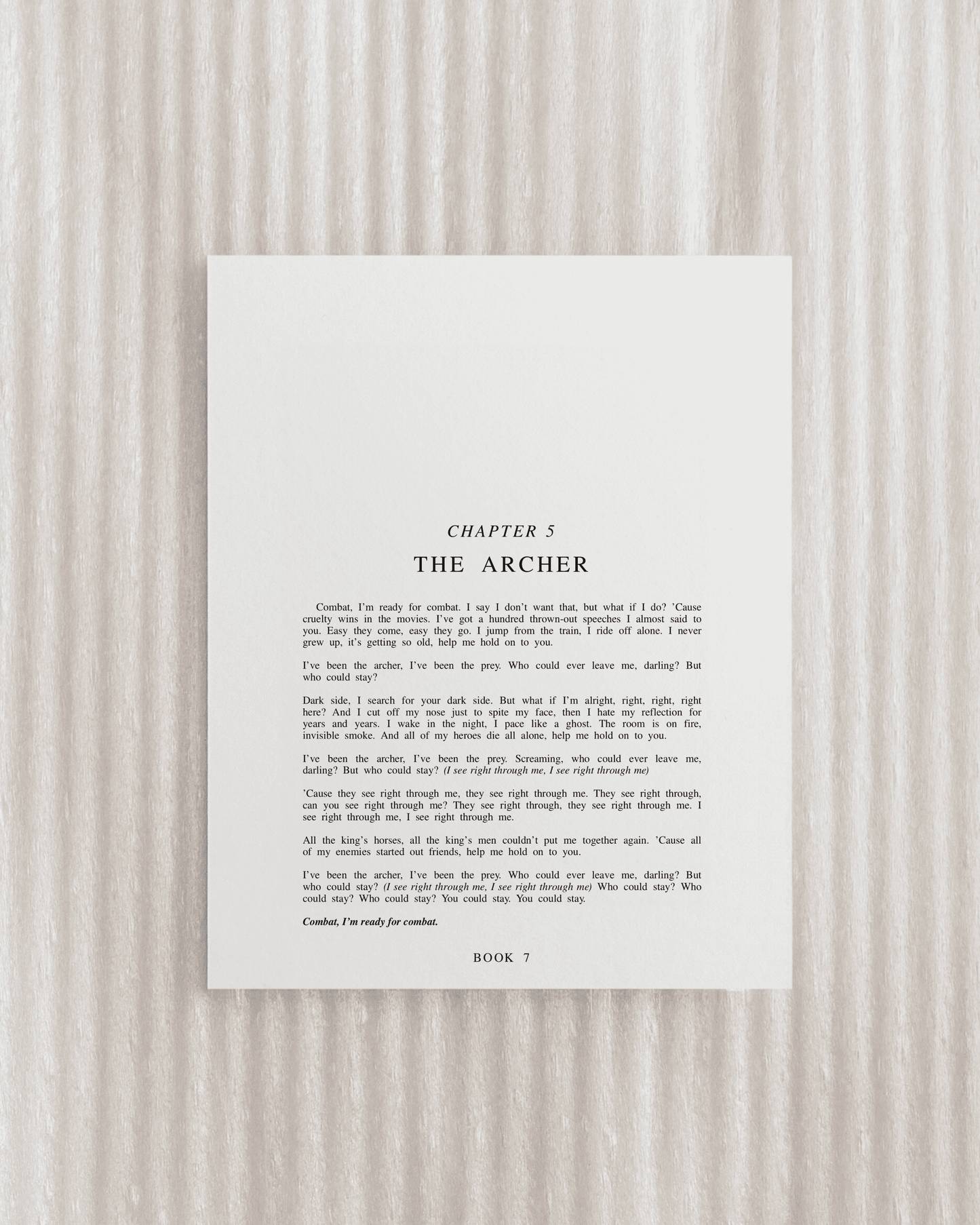 The Lover Chapter Art Prints
