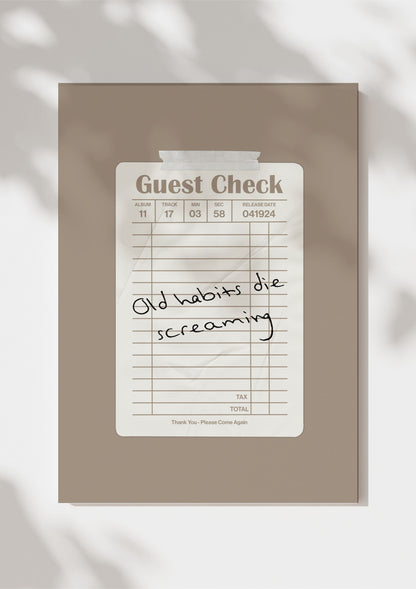 TTPD Guest Check Print