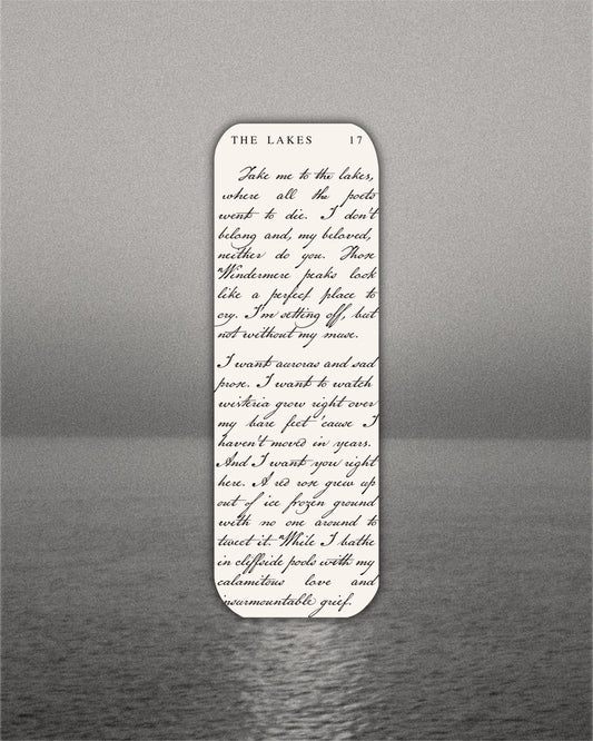 The Lakes Bookmark