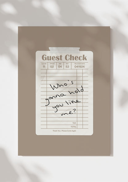 TTPD Guest Check Print
