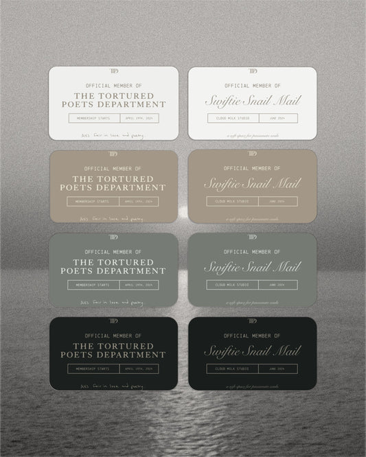 TTPD Membership Cards