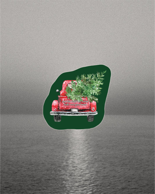 Road Not Taken Truck Sticker